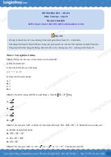 Đề thi học kì 1 Toán 10 cánh diều - Đề số 8